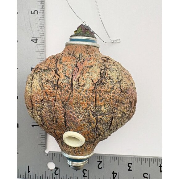 Vtg Terry Redlin Harvest Moon Ball Christmas Ornament Light-Up Bradford Editions - Picture 4 of 9